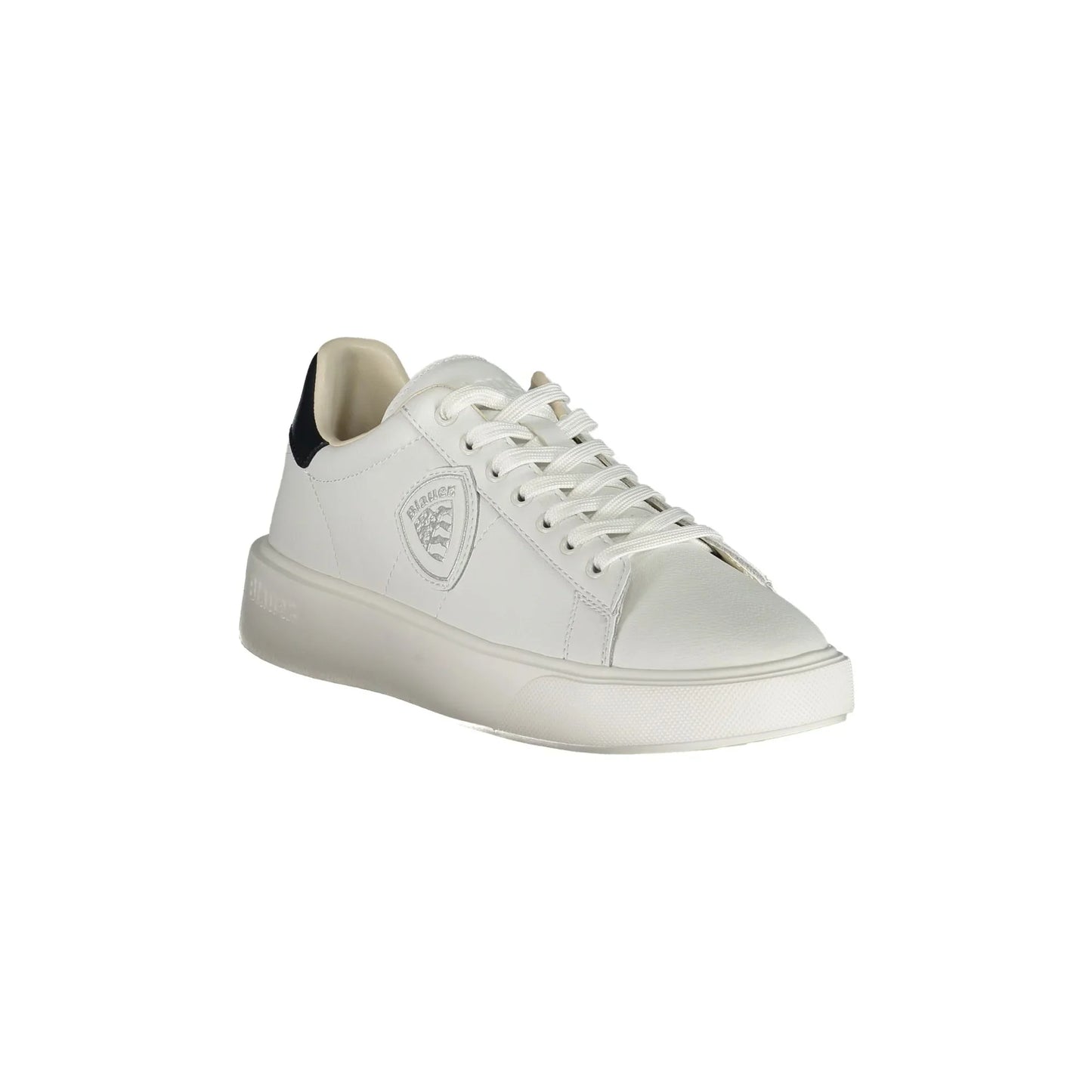 BLAUER Herren-Sneaker in Weiß mit blauen Details und Logo
