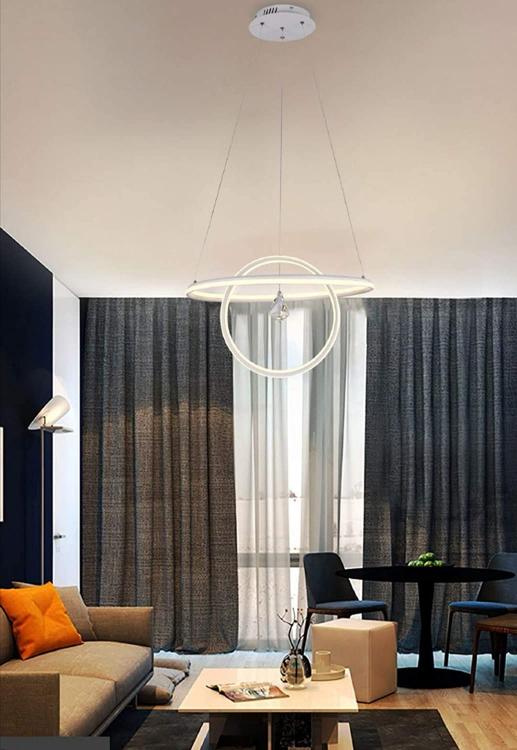 Modern Circular Design LED Circle Ceiling Lamp, Warm Light, 70W