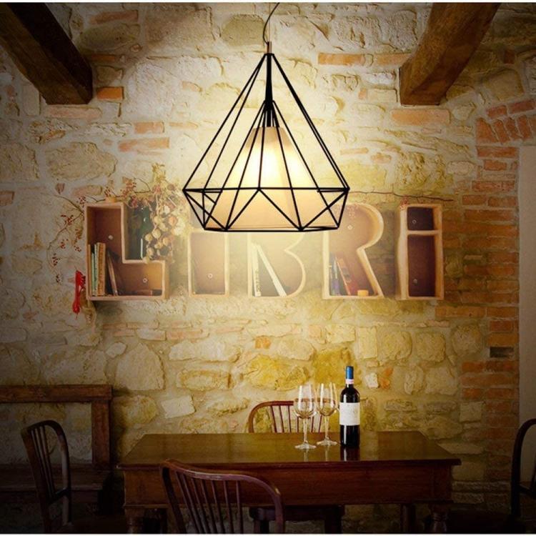 Modern Design Chandelier with Metal Frame and Fabric E27 Black B20-N