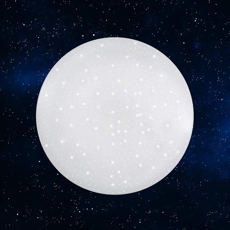 15W LED-Deckenleuchte, kreisförmig, Sternenhimmel-Effekt, Glitzer-Kronleuchter