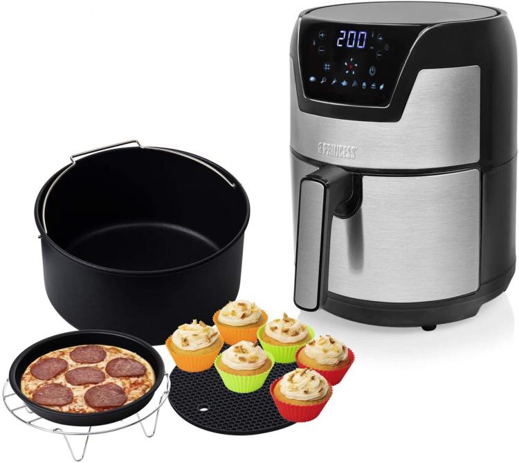 Princess XXL 4,5L Digitaler Aerofryer Heißluftfritteuse 1500W
