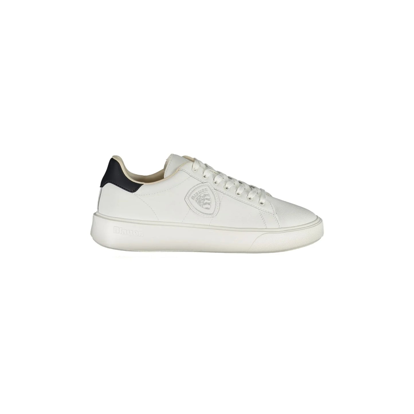 BLAUER Herren-Sneaker in Weiß mit blauen Details und Logo