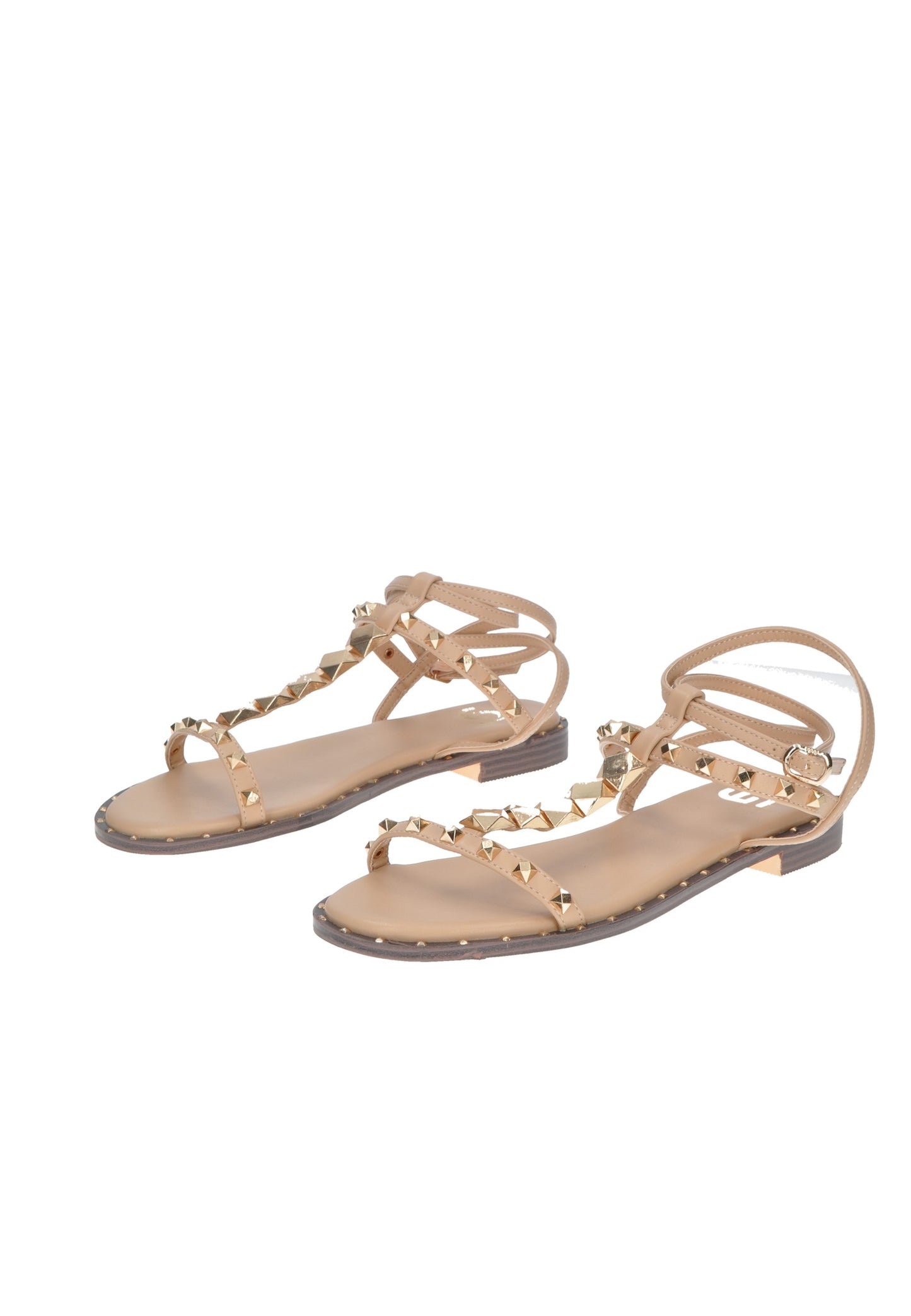 GD243 Sandalo GOLD&GOLD: eleganti sandali in ecopelle con cinturino e dettagli oro, perfetti per ogni occasione.