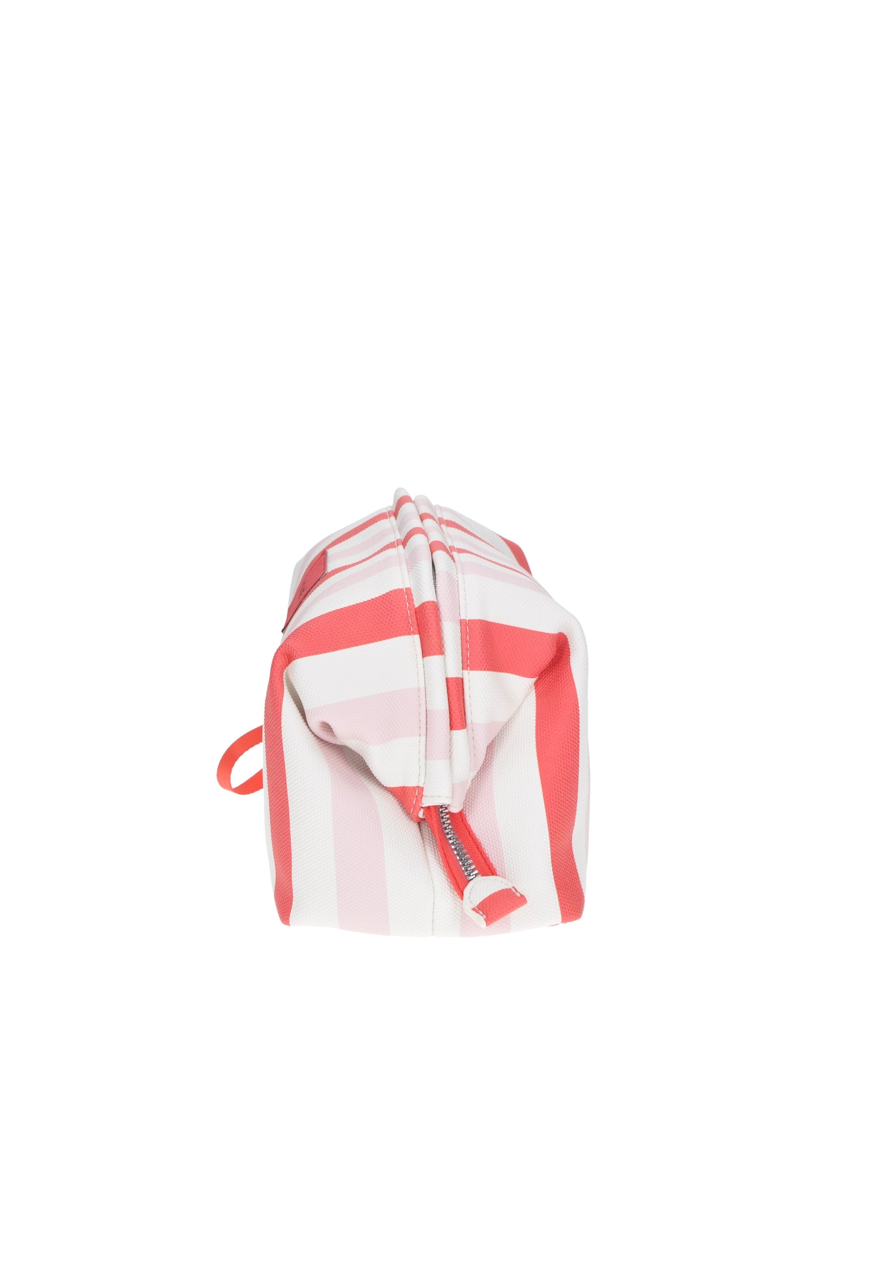 KBE31A661 Pochette KUVE' in striped fabric with zipper, perfect for beach or as small cooler bag.