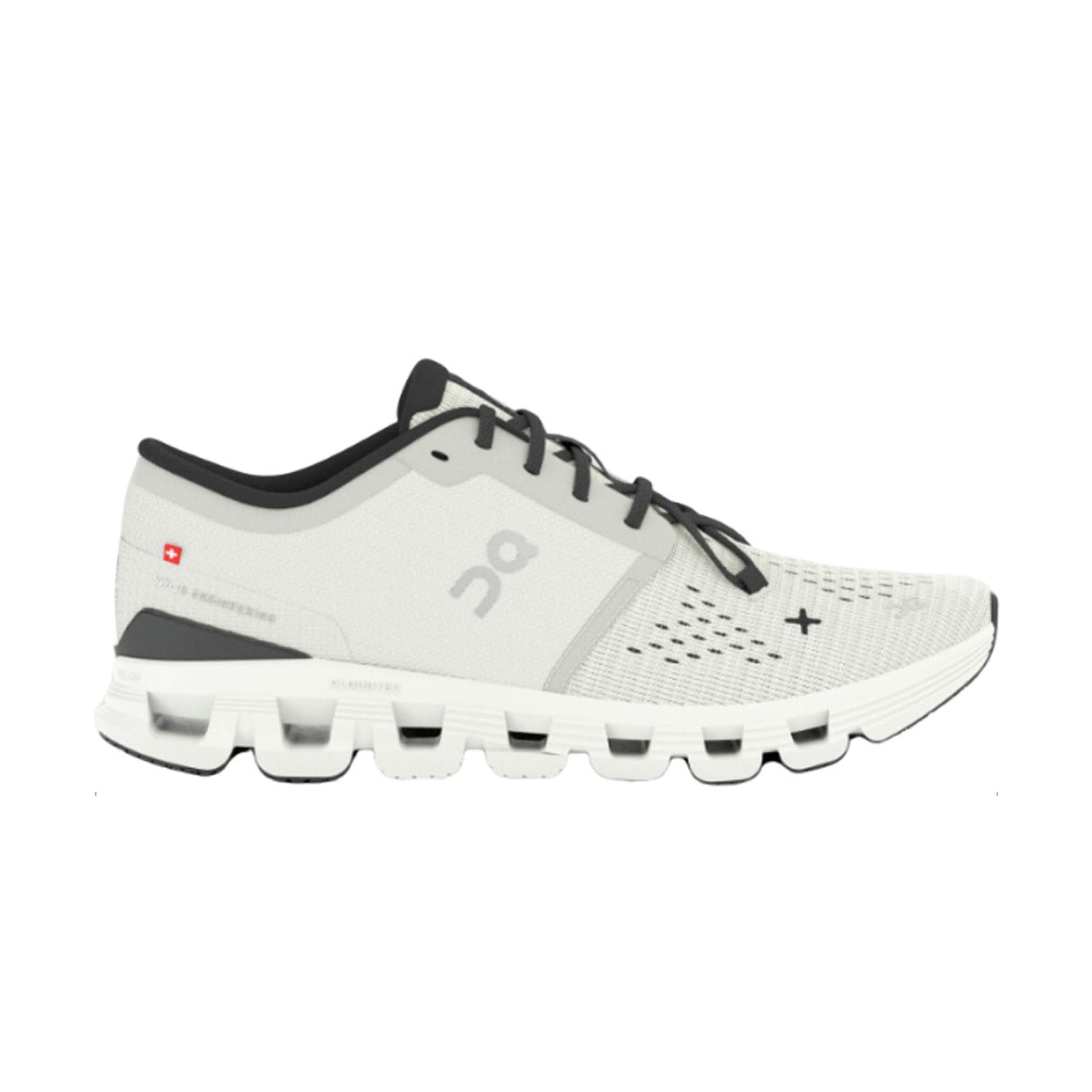 Scarpe Cloud X4 Donna Ivory/Black, sneakers da corsa versatili con tomaia in mesh e tecnologia CloudTec.