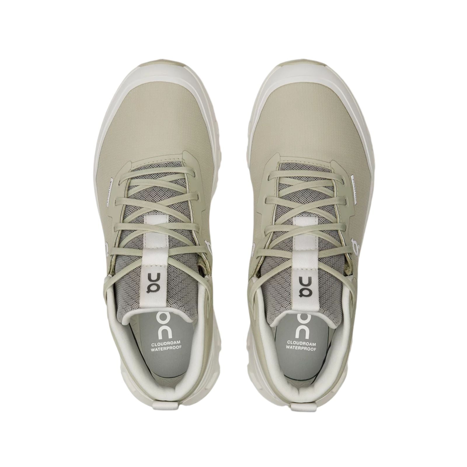 Scarpe Cloudroam Waterproof Donna Chalk/Ice vista dall'alto con tomaia in mesh e tecnologia CloudTec.