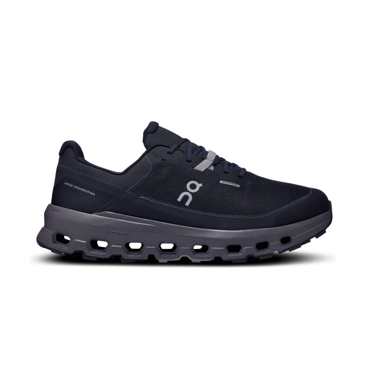 Scarpe Cloudvista 2 Waterproof Uomo Black/Eclipse in colore nero e grigio, progettate per resistere a tutte le condizioni atmosferiche.