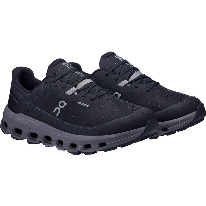 Scarpe Cloudvista 2 Waterproof Uomo Black/Eclipse - scarpe On Running impermeabili e leggere.