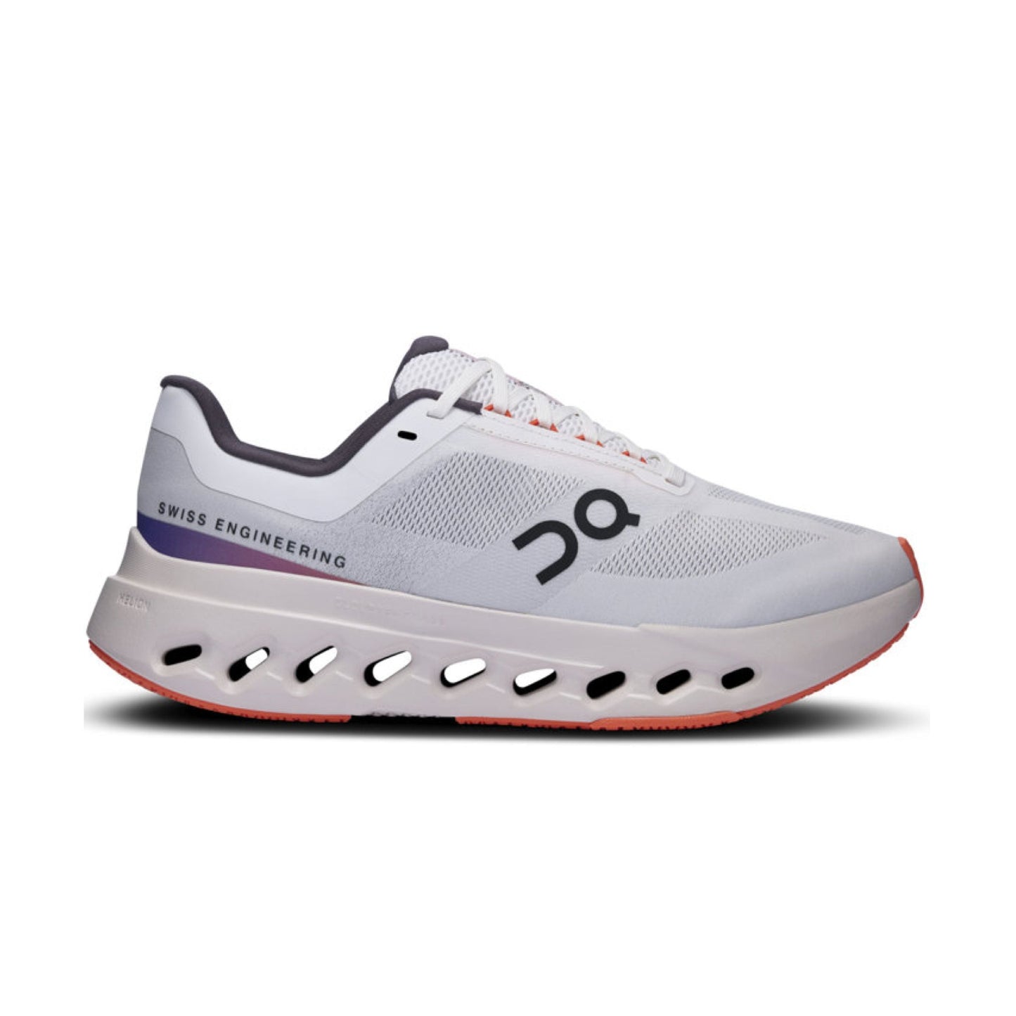 Scarpe Cloudsurfer Next Donna White/Flame con tomaia in mesh e suola CloudTec.
