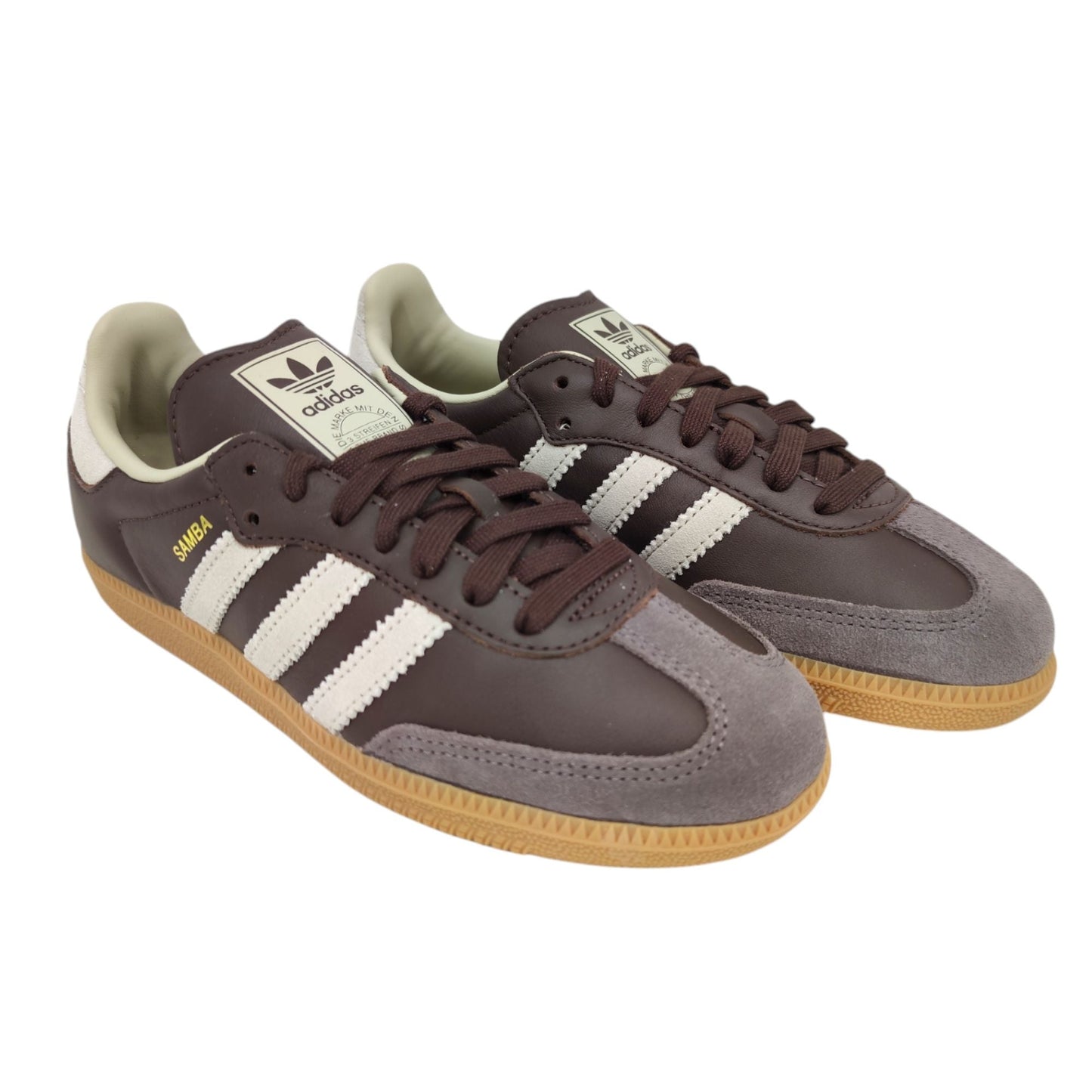 Samba OG Braun/Kittgrau/Goldene Metallschuhe