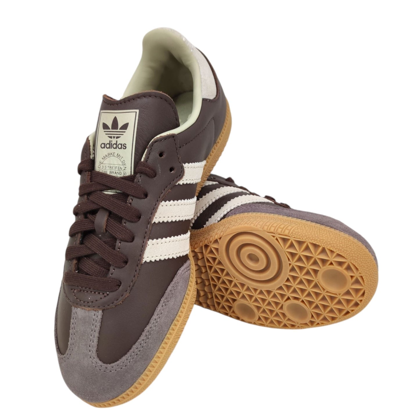Samba OG Braun/Kittgrau/Goldene Metallschuhe