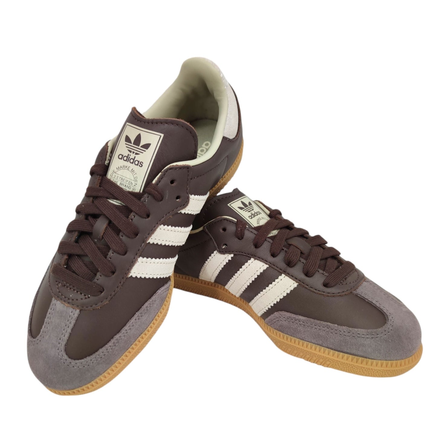 Samba OG Braun/Kittgrau/Goldene Metallschuhe