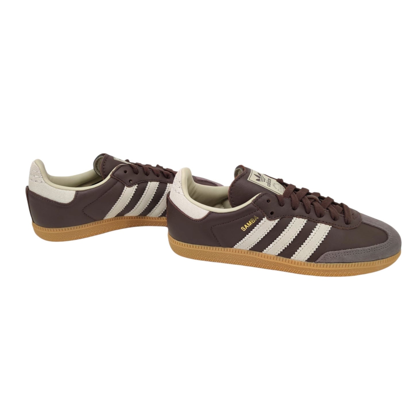 Samba OG Braun/Kittgrau/Goldene Metallschuhe