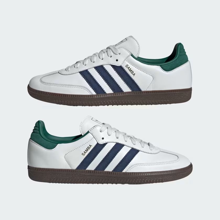 Samba OG Schuhe Schwarz Weiß/Collegiate Green/Active Green