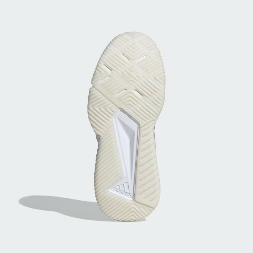 Scarpe da Padel Courtquick Donna Cloud White/Silver Metallic/Lucid Pink, suola intera con design strutturato.