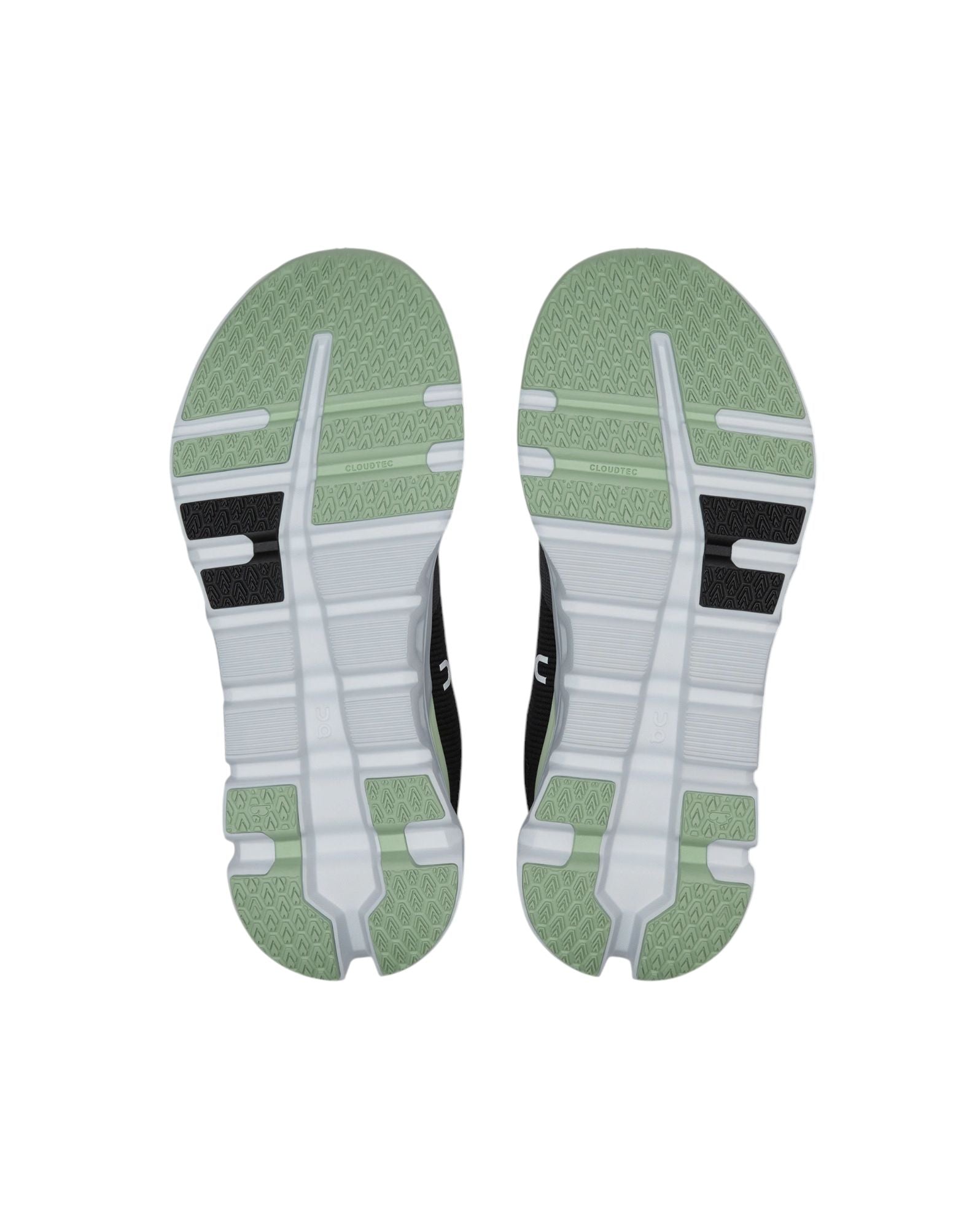 Scarpe Cloudrunner 2 Donna Shadow/Lima suola verde e bianca per comfort e supporto durante la corsa.