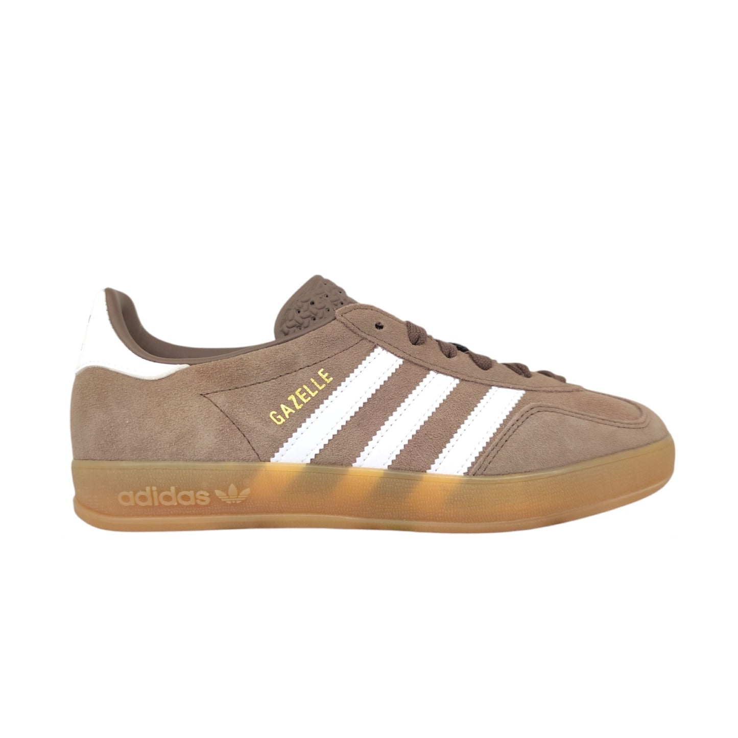 Gazelle Indoor Earth Strata/Schuhe Weiß/Goldene Metallschuhe