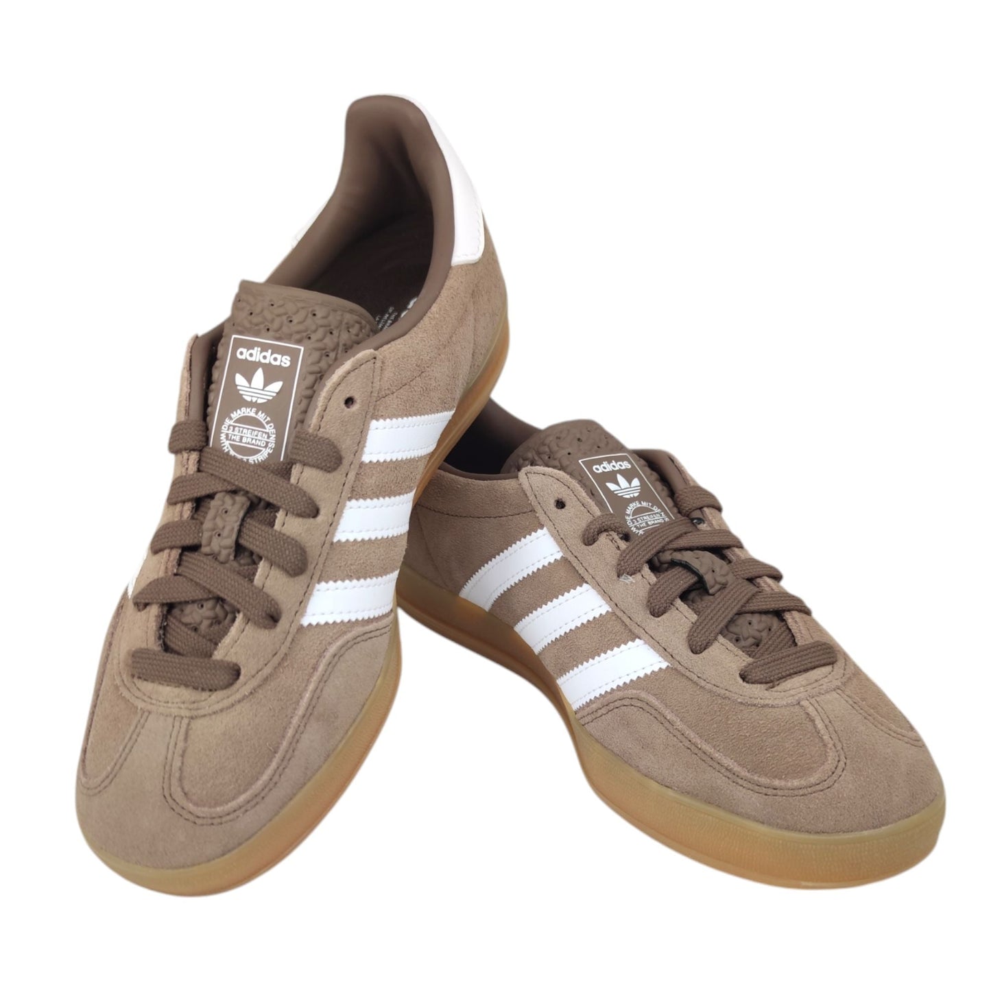Gazelle Indoor Earth Strata/Schuhe Weiß/Goldene Metallschuhe