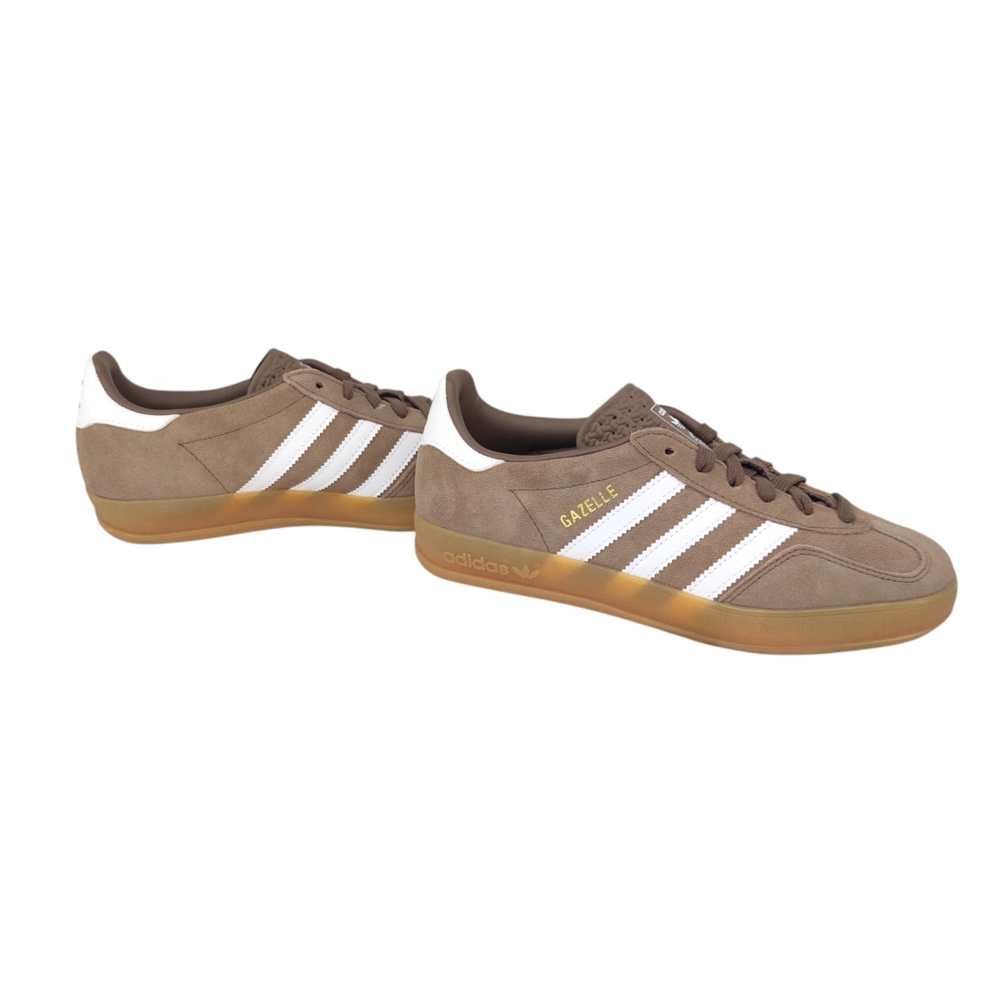 Gazelle Indoor Earth Strata/Schuhe Weiß/Goldene Metallschuhe