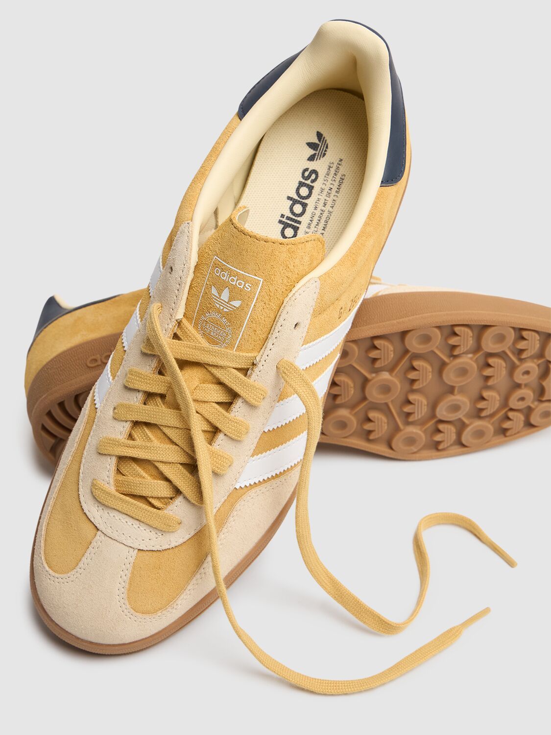 Gazelle Indoor Herrenschuhe Hafer/Schuhe Weiß/Schattenblau
