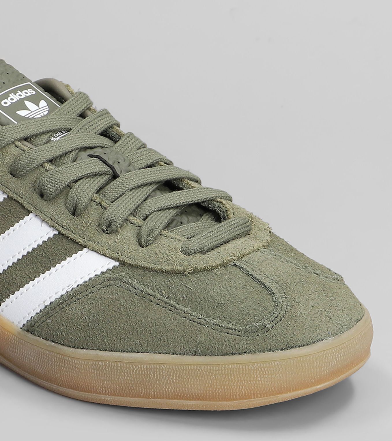 Gazelle Indoor-Schuhe Olivgrün/Schuhe Weiß/Goldene Treffzone