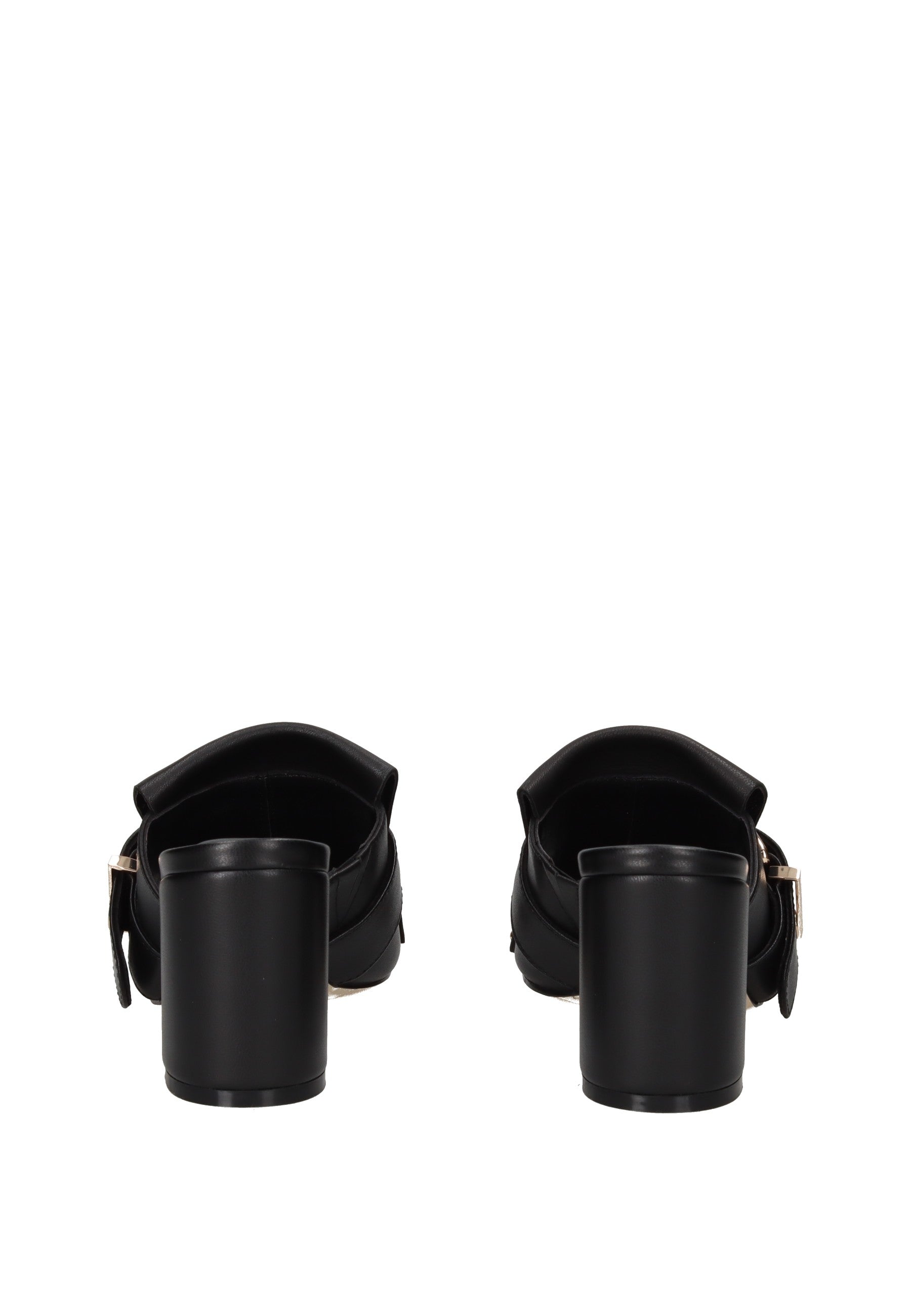 S6FREESIA01/LEA Sandalo APEPAZZA, view of the back with a high black heel.