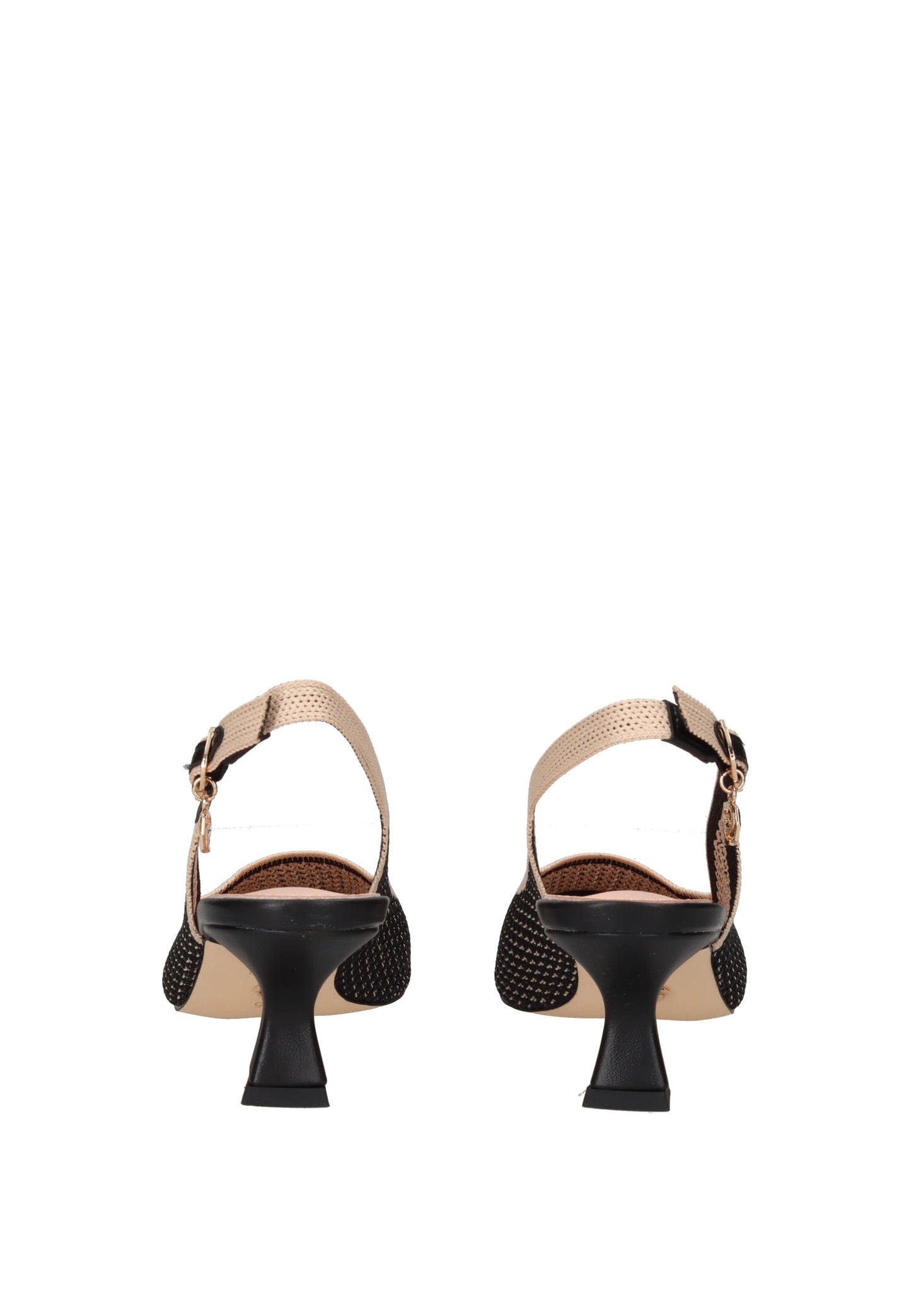 GK229 Decollete aperto dietro GOLD&GOLD viewed from the back, showcasing the stylish design and comfortable strap.
