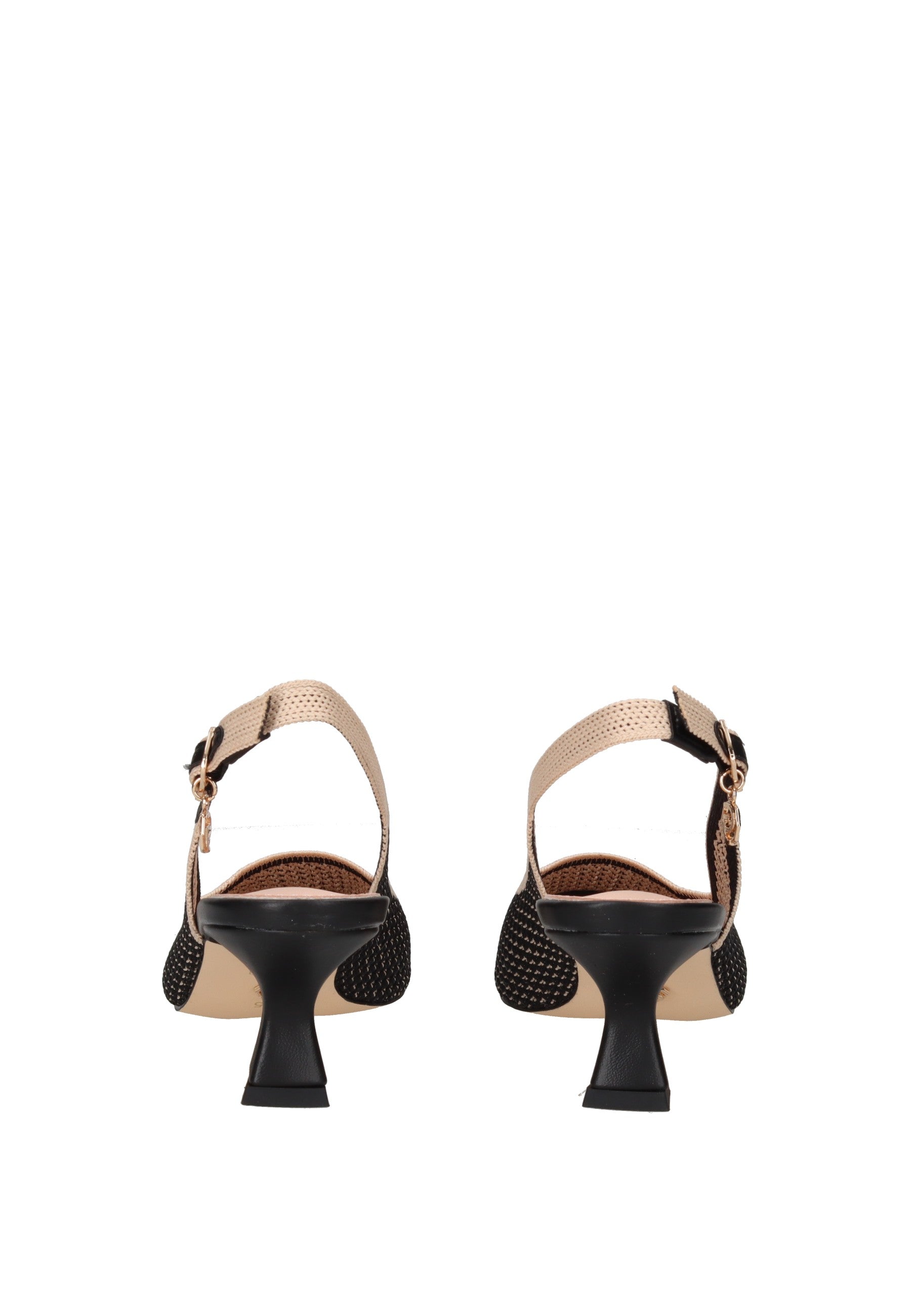 GK229 Decollete aperto dietro GOLD&GOLD viewed from the back, showcasing the stylish design and comfortable strap.