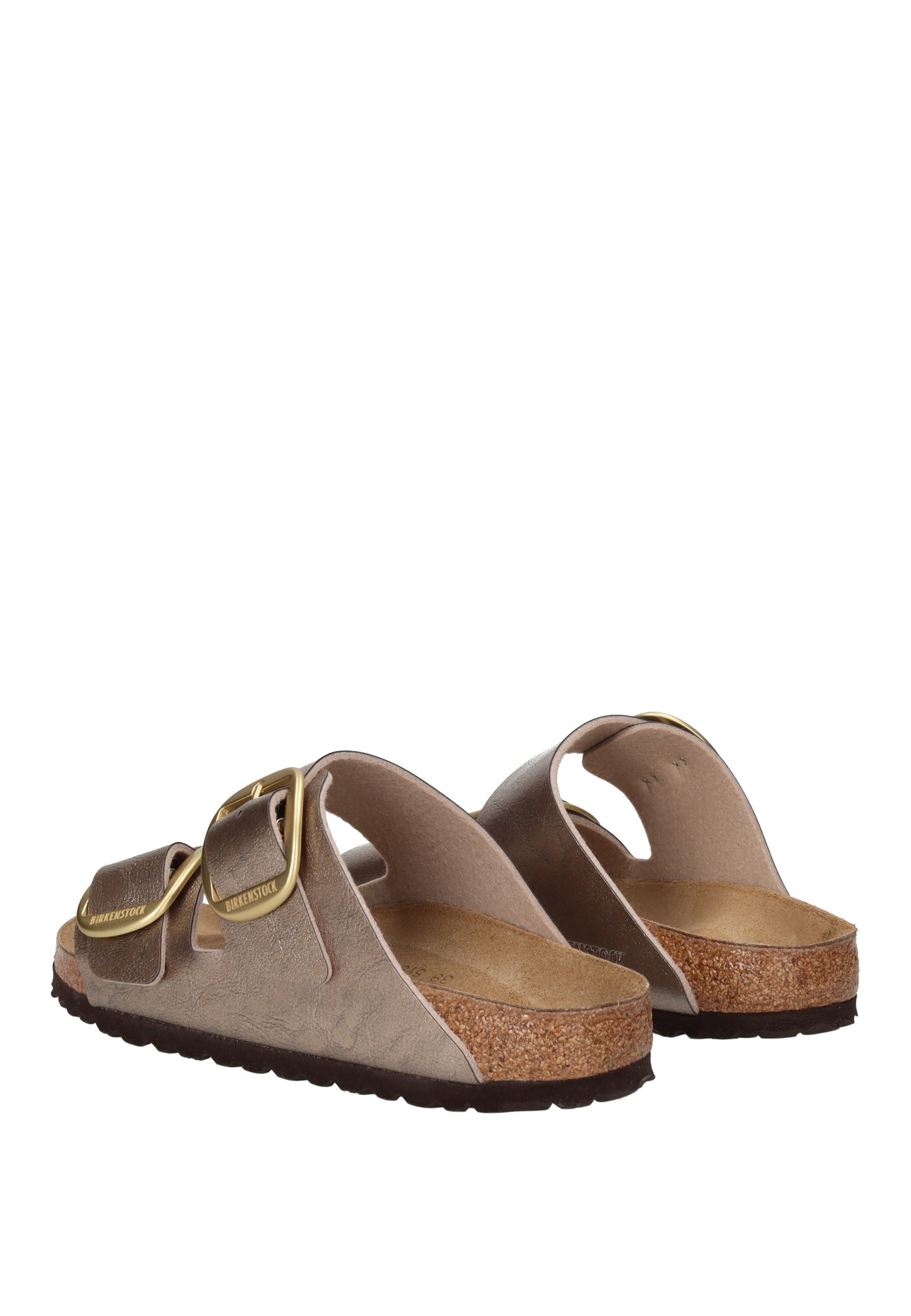 1020882 Sandalo BIRKENSTOCK view from the back showing two adjustable buckles and anatomical cork footbed.