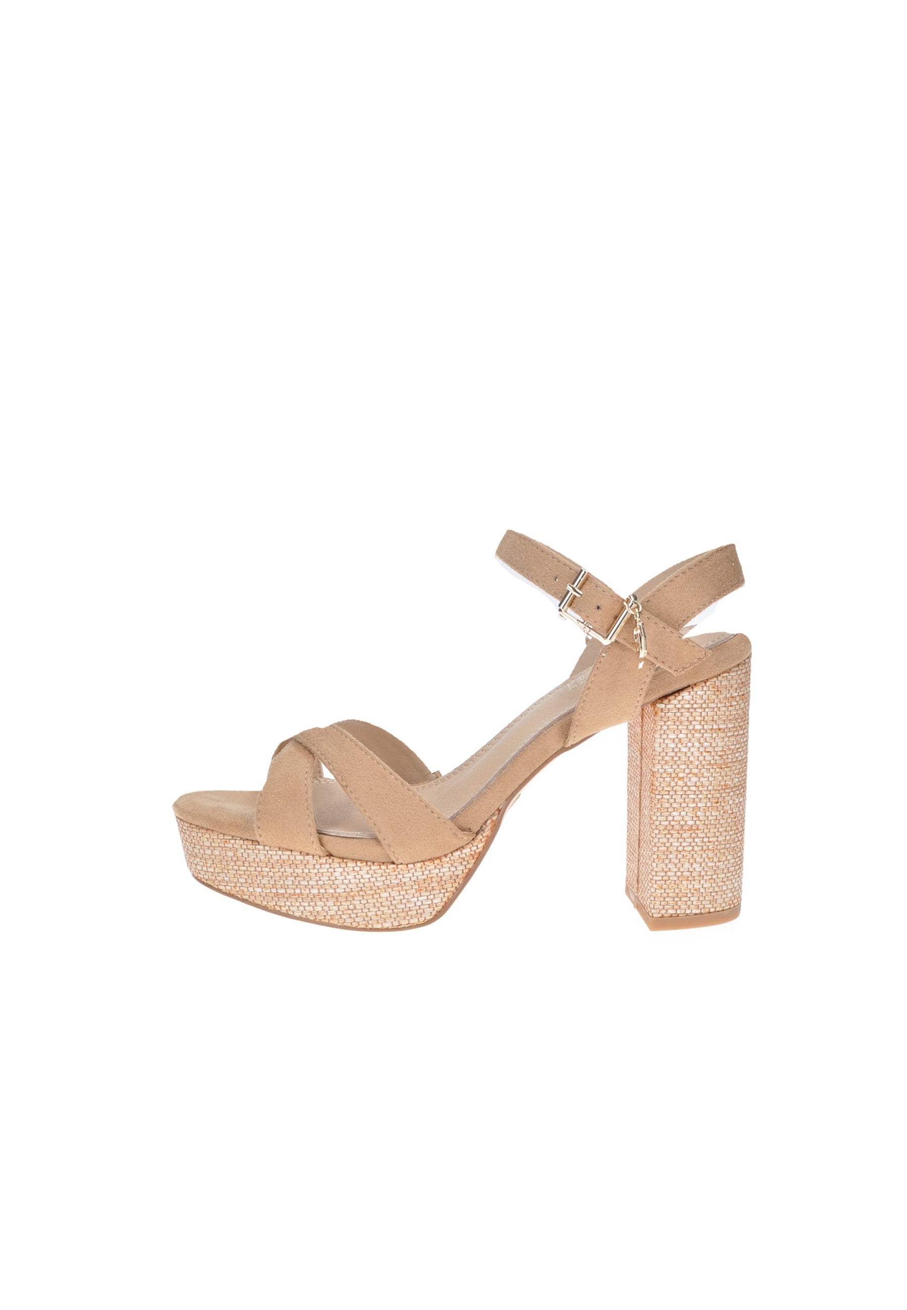 GOLD&GOLD Alex sandal in eco-leather, featuring a high heel and padded insole for comfort, perfect for elegant occasions.