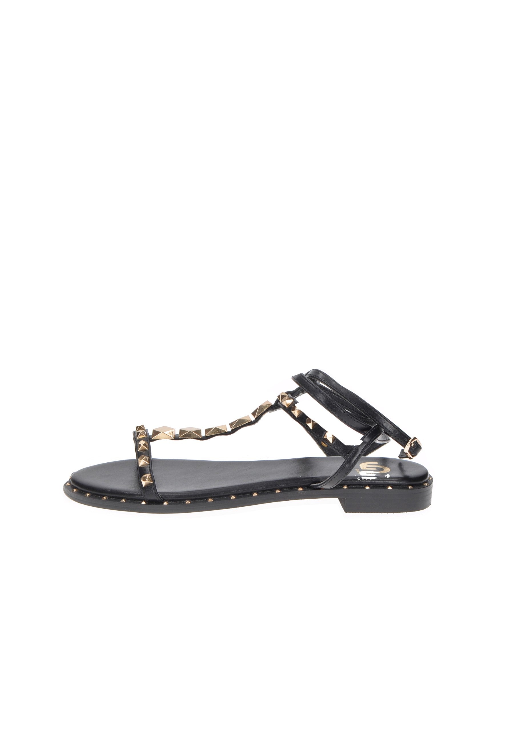 GD243 Sandalo GOLD&GOLD in ecopelle con cinturino alla schiava e tacco alto di 1 cm per comfort e stile.