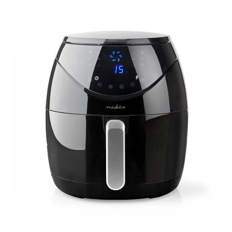 Nedis 6,5-Liter-Digital-Heißluftfritteuse mit Backofen und Timer, 1800 W