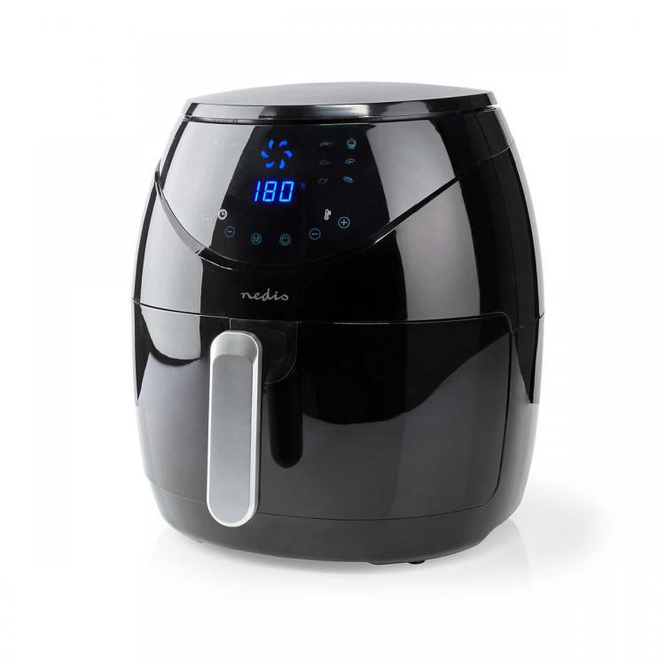 Nedis 6,5-Liter-Digital-Heißluftfritteuse mit Backofen und Timer, 1800 W