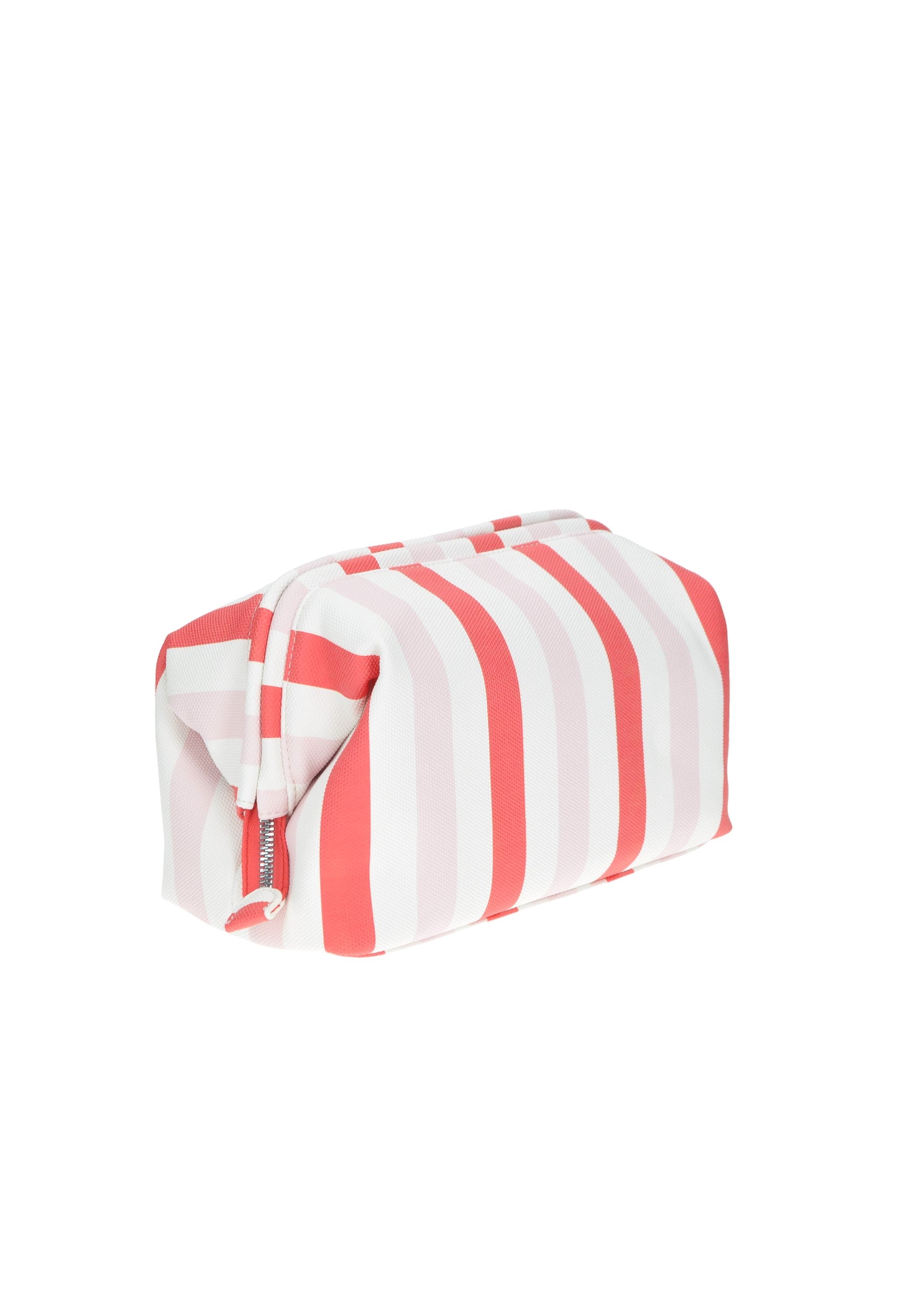 KBE31A661 Pochette KUVE' in striped design, ideal for beach outings, dimensions 24x17x13 cm, with zipper closure.