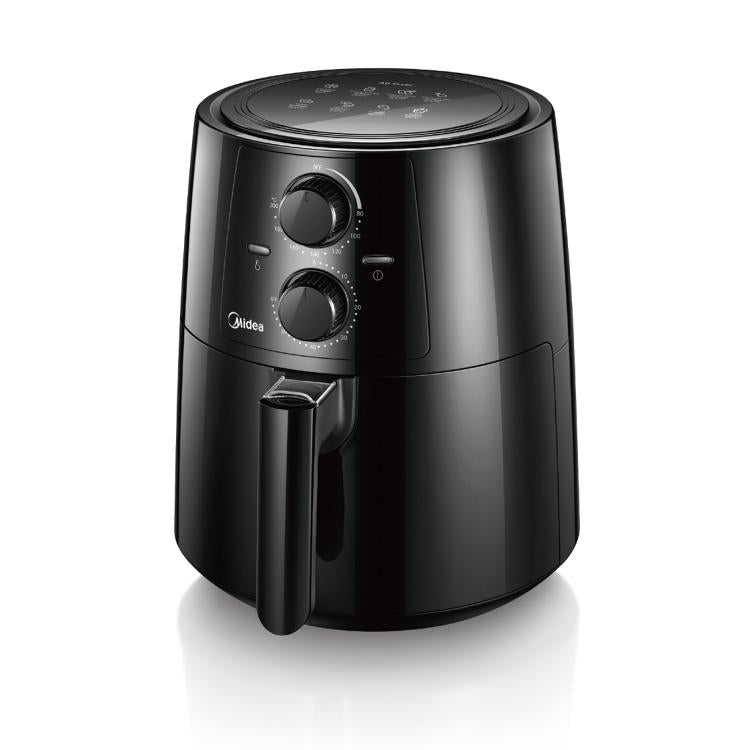 Midea Heißluftfritteuse TN35A2 Serie 6000, 3,5 l, 1450 W, ölfrei, Schwarz