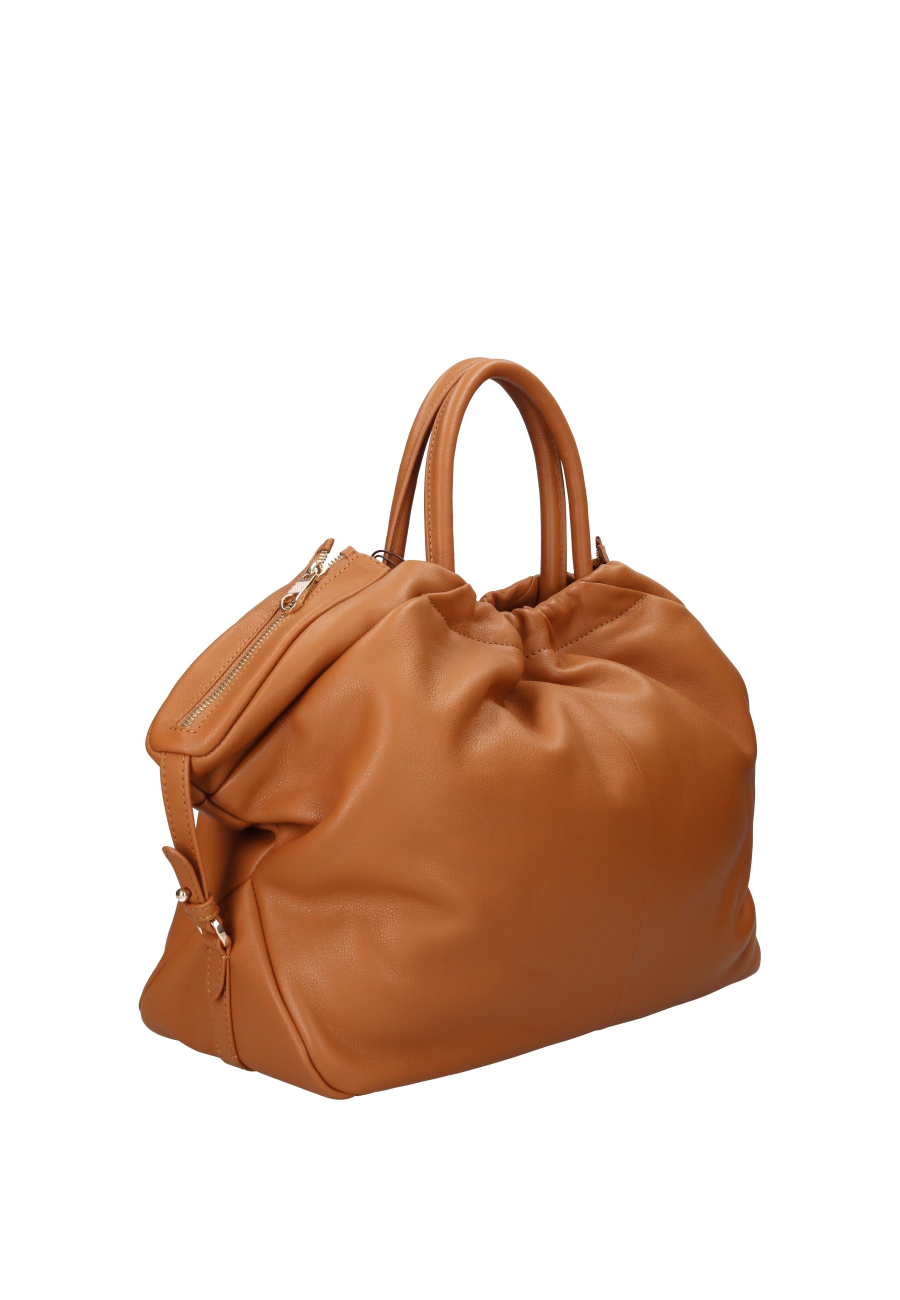 BIBP9E701 Borsa a mano FRANCESCO BIASIA in pelle nappa, colore marrone, design elegante e versatile.