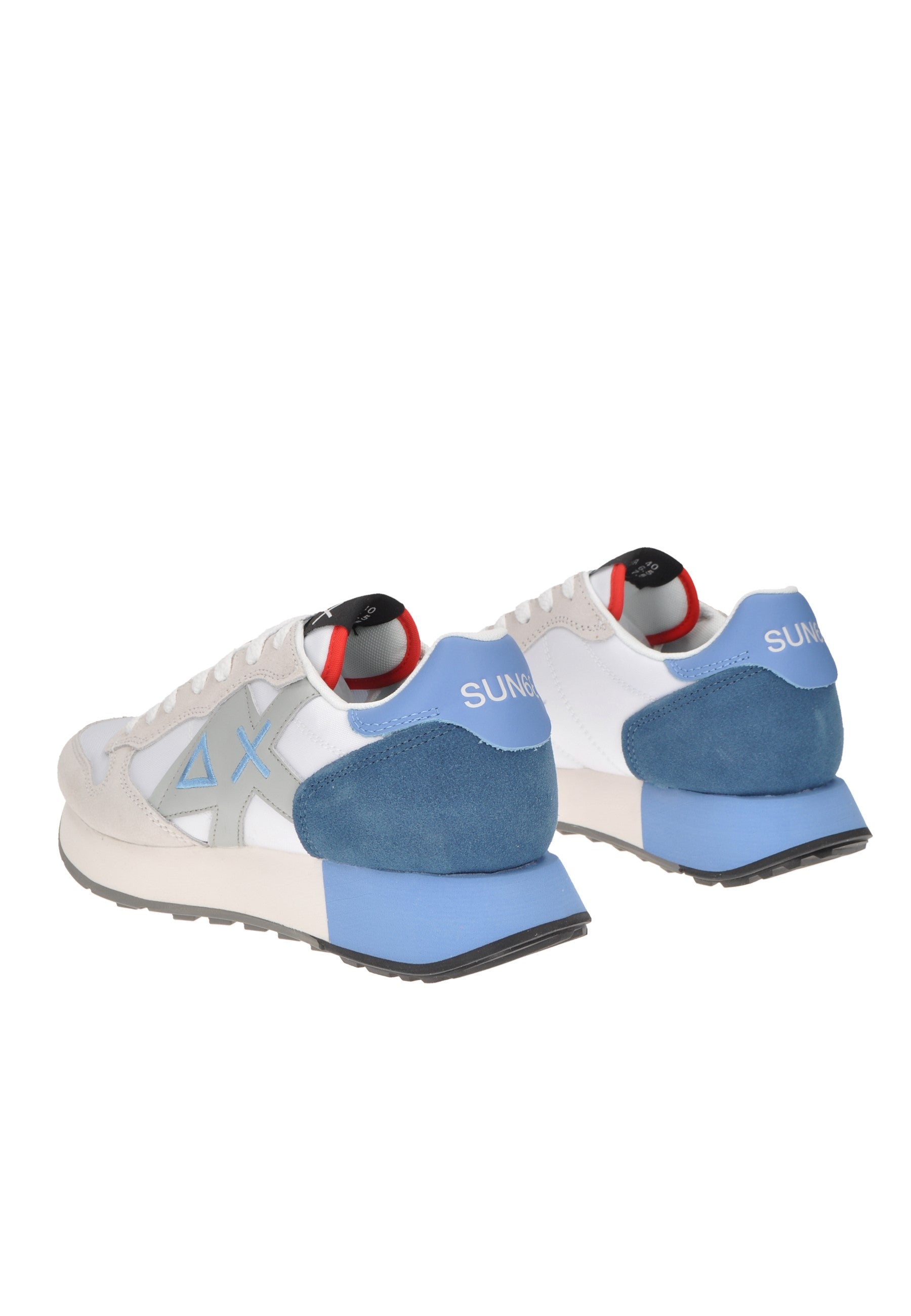 Sneakers Uomo SUN68 In Tessuto E Camoscio - Con Lacci, Suola Gomma, Colore Navy Blue - Foto 1