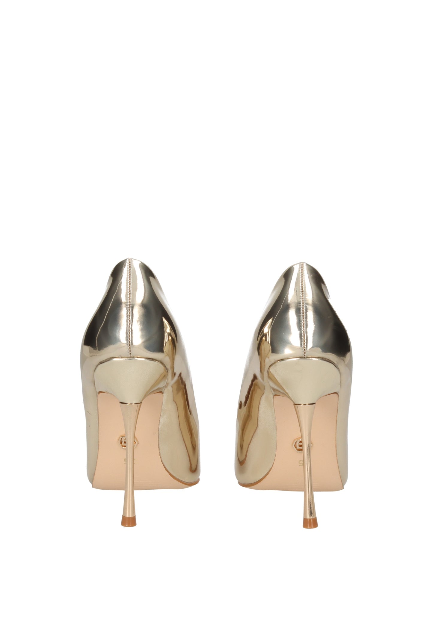 GP846-1 Decollete GOLD&GOLD view from the back showcasing the elegant high heel design.