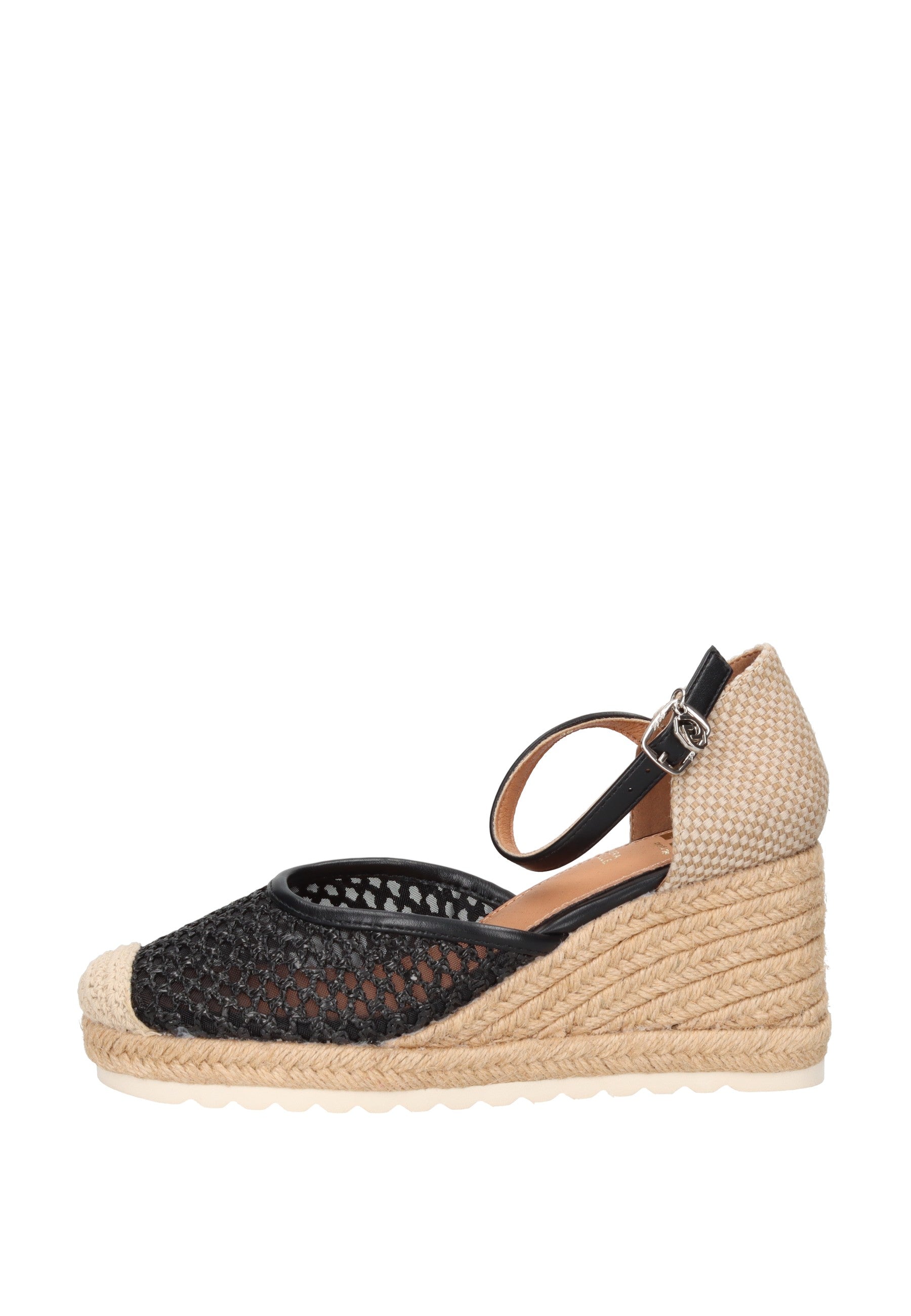 GH112 Espadrillas GOLD&GOLD with ankle strap and 8 cm wedge for summer style and comfort.