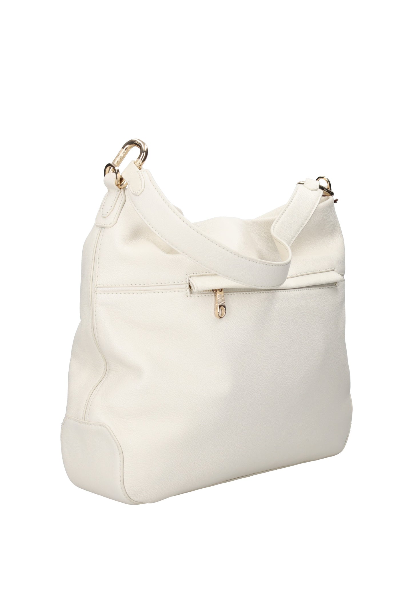 BIBP9E502 Borsa a spalla FRANCESCO BIASIA elegante borsa in pelle nappa bianca con tracolla regolabile.