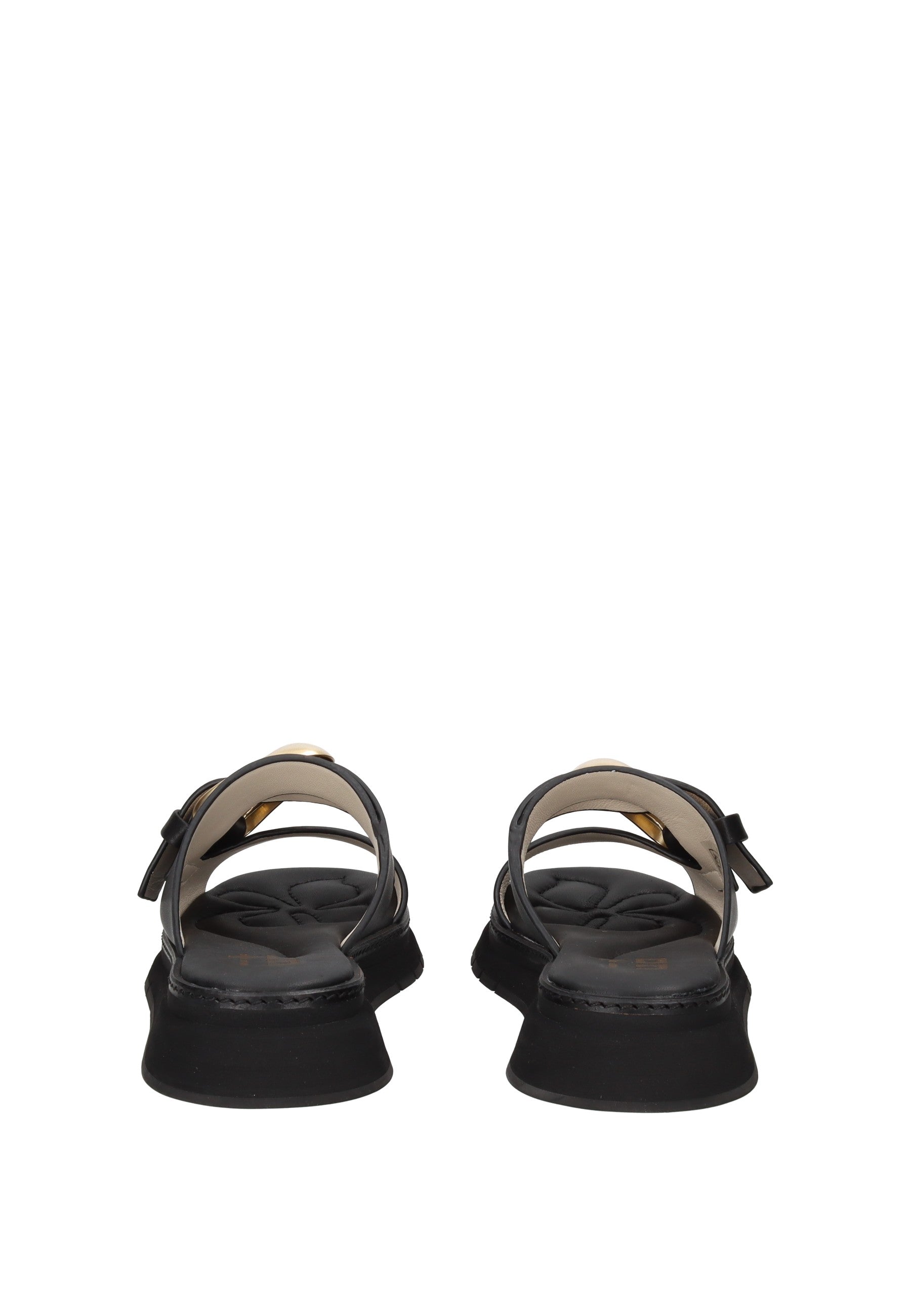 MALVA01A Sandalo GIO + seen from the back, featuring a sleek design and comfortable leather straps.