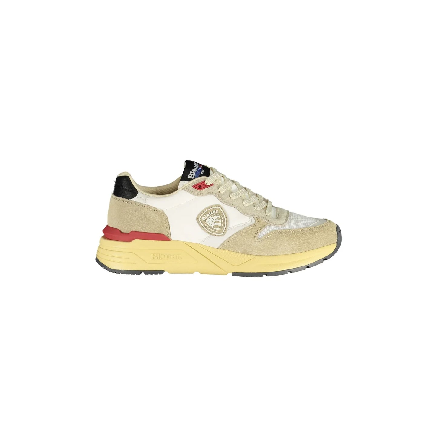 BLAUER Herren-Sneaker in Beige mit Details und Logo