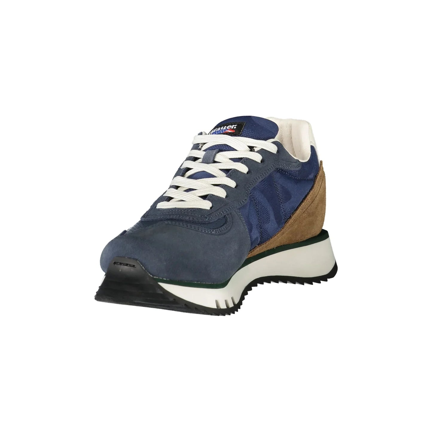 BLAUER Herren-Sneaker in Blau mit Schnürsenkeln und kontrastierenden Details
