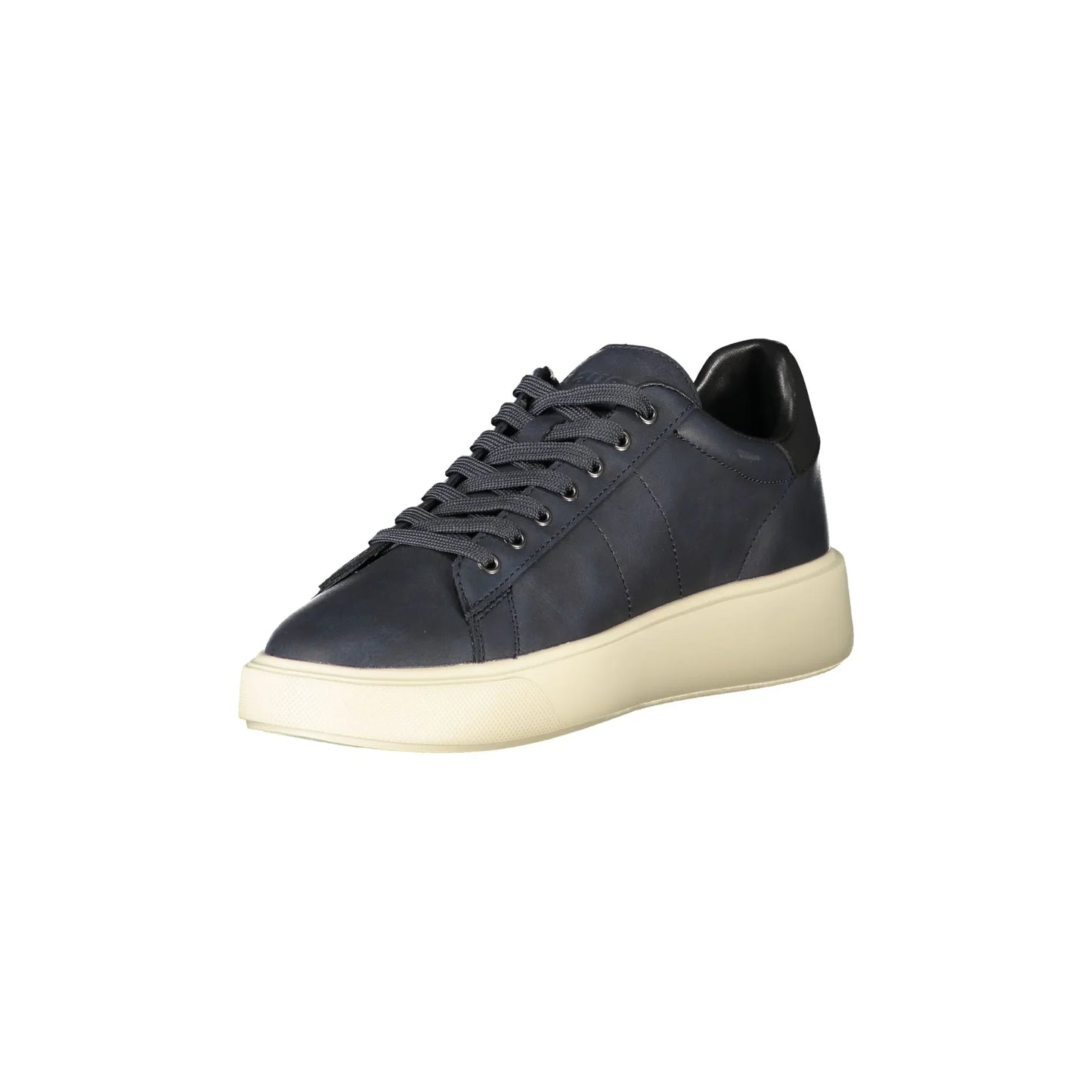BLAUER Sneakers Uomo Blu con Lacci e Suola a Contrasto