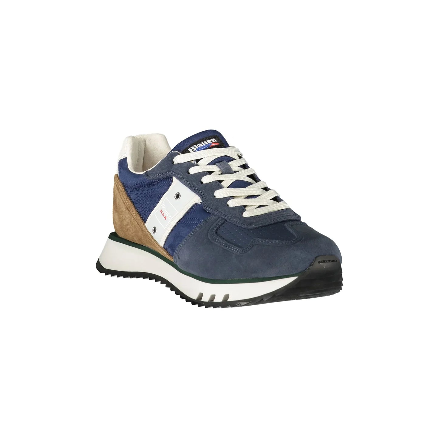 BLAUER Herren-Sneaker in Blau mit Schnürsenkeln und kontrastierenden Details