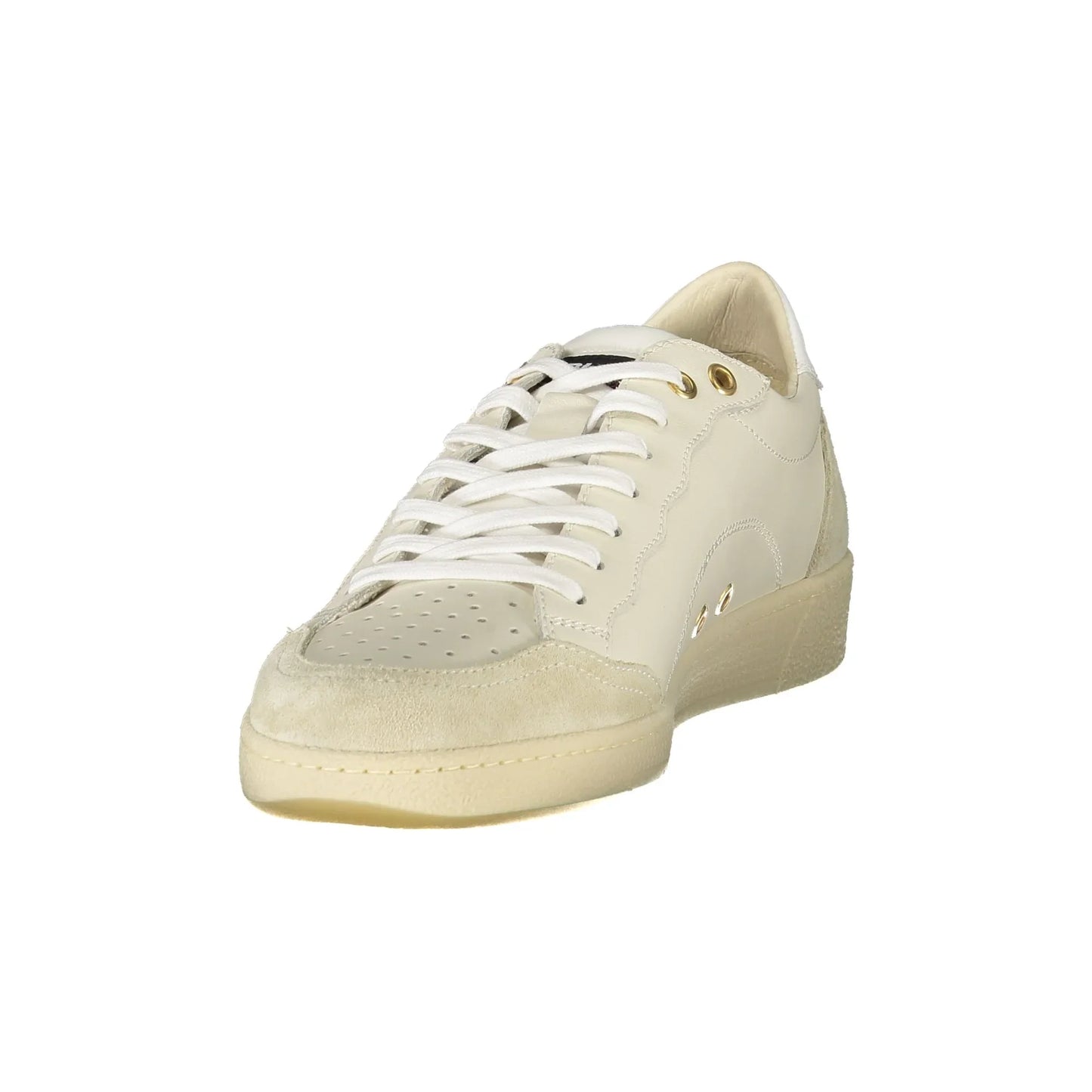 Weiße Herren-Sneaker von BLAUER mit Schnürsenkeln und kontrastierenden Details