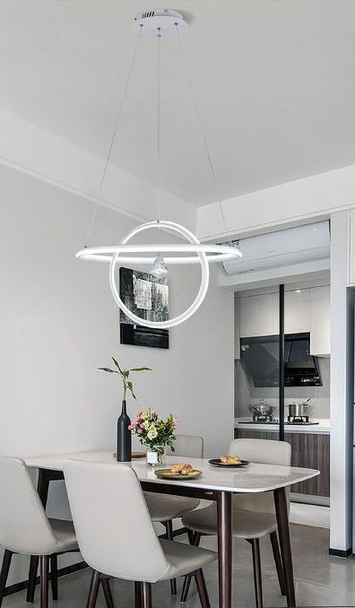 Moderne LED-Deckenleuchte im runden Design, Kaltlicht, 70 W