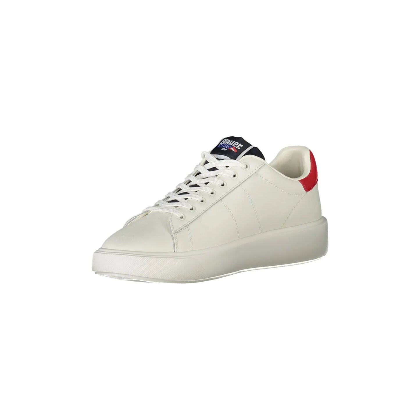 Weiße Herren-Sneaker von BLAUER mit kontrastierenden Details