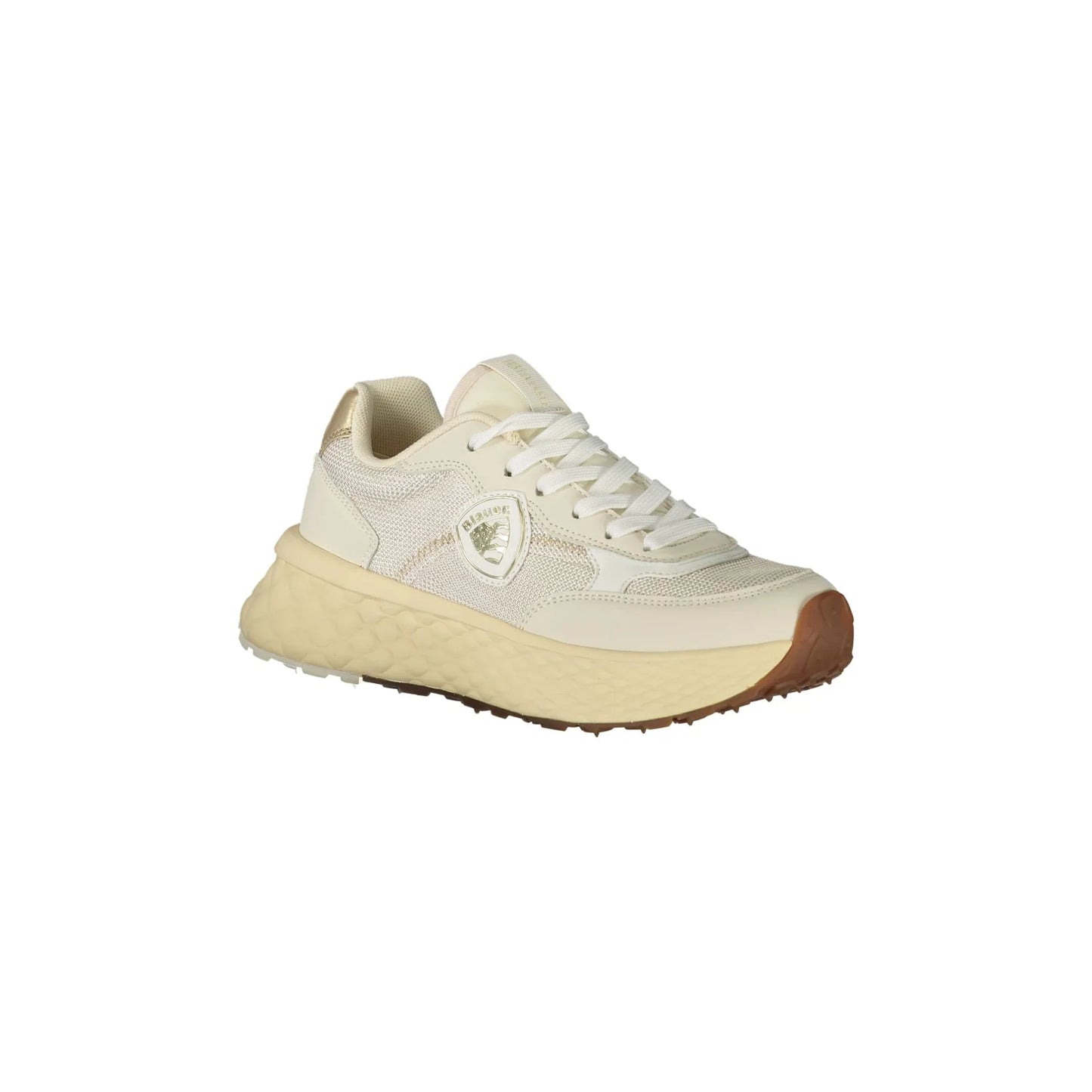 BLAUER Damen-Sneaker in Beige mit Schnürsenkeln und goldenen Details