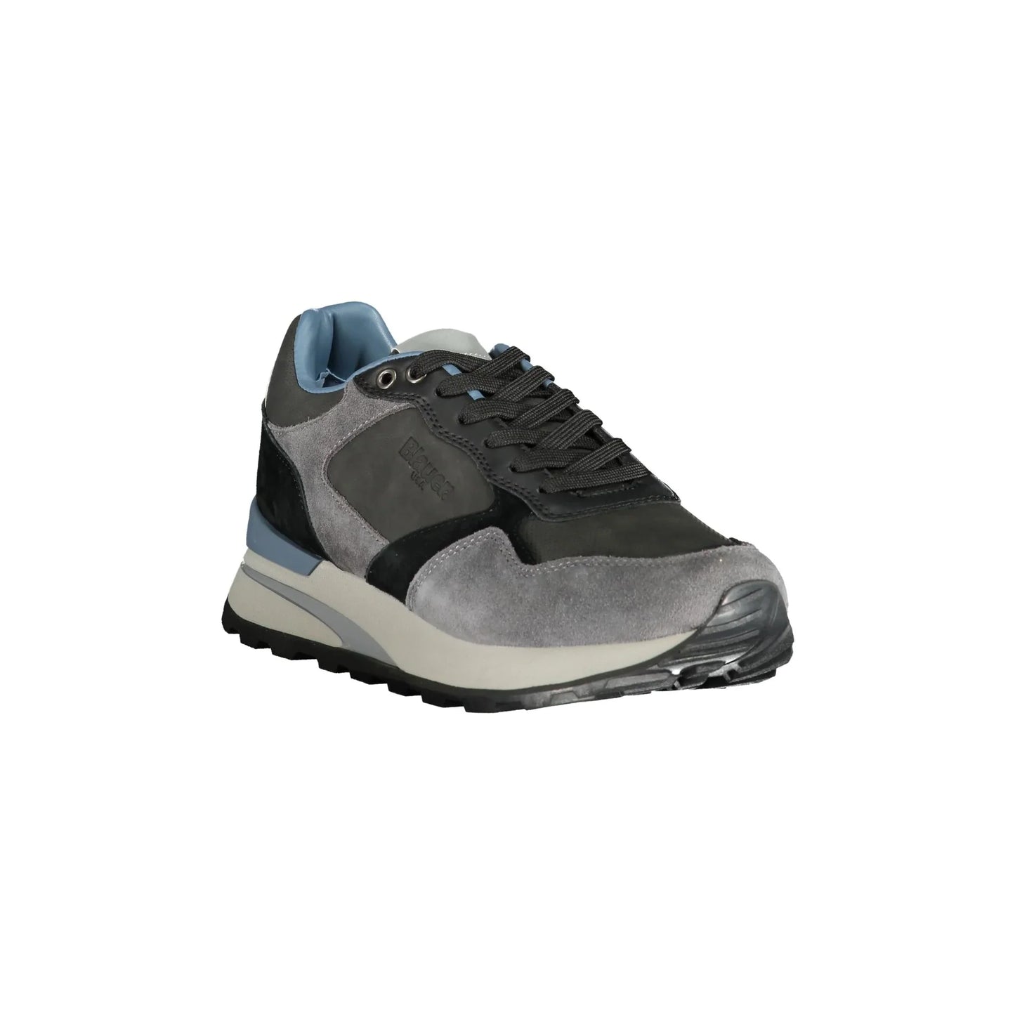 BLAUER Men's Grey Sneakers with Removable Insole